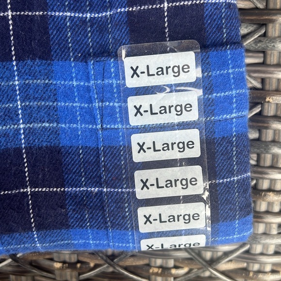 NWT John Ashford Mens Blue Flannel Long Sleeve Button Down Shirt. Size XL - Picture 4 of 9